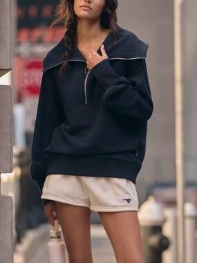 Varley Vine Half Zip Pullover Navy Size Large